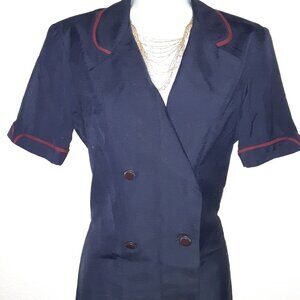 United Airlines Y2K * Navy Uniform Dress * Size 4-See Measurements * Stewardess